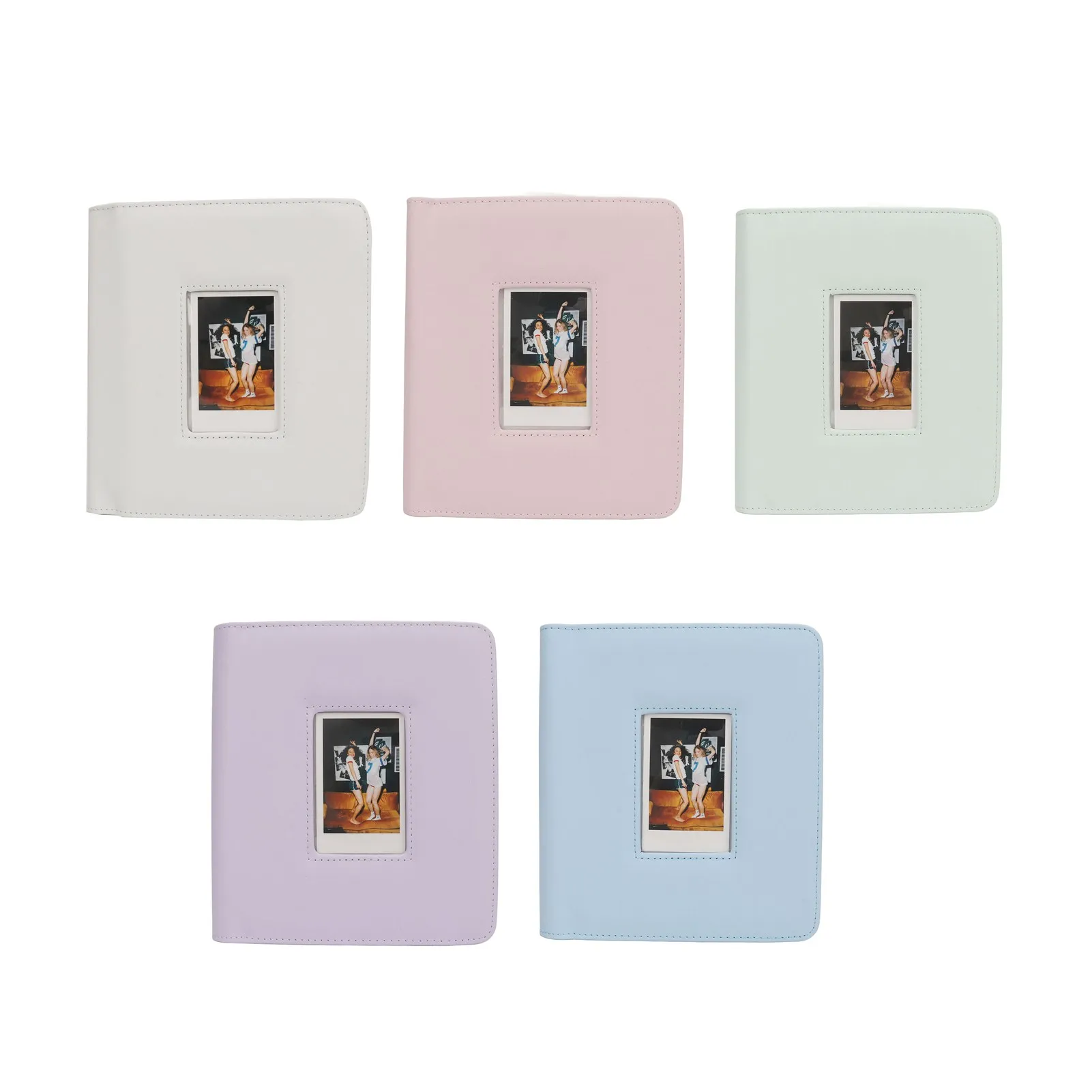 

Фотоальбом мгновенного формата с прозрачными страницами, легкий, многофункциональный, на 288 карманов, с окошком на обложке, для Mini 12, 11, 9