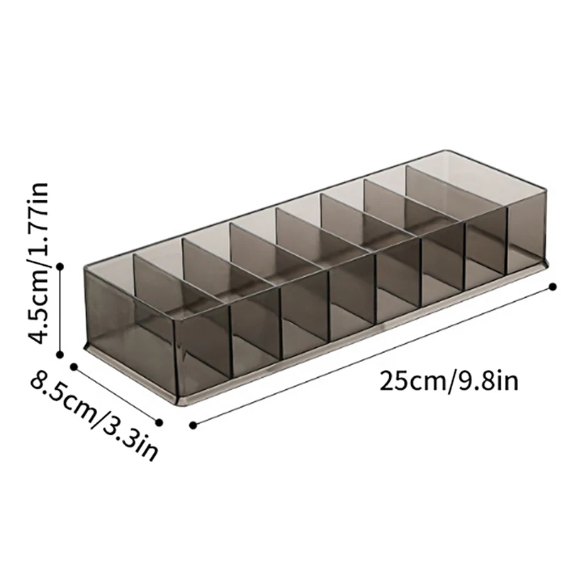 Caja de almacenamiento de cosméticos transparente, soporte de maquillaje, organizador de joyas para el hogar, cajas de almacenamiento de escritorio de plástico