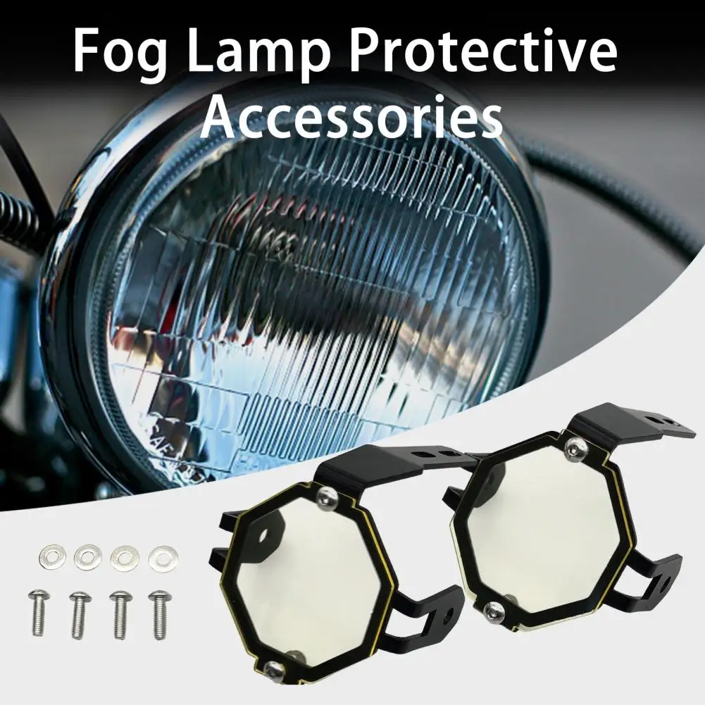 2Pcs Foglight Covers with Screws Alloy Frame Universal Motorcycle Fog Lamp Protector Guards for BMW R1200GS/R1250GS Adventure LC