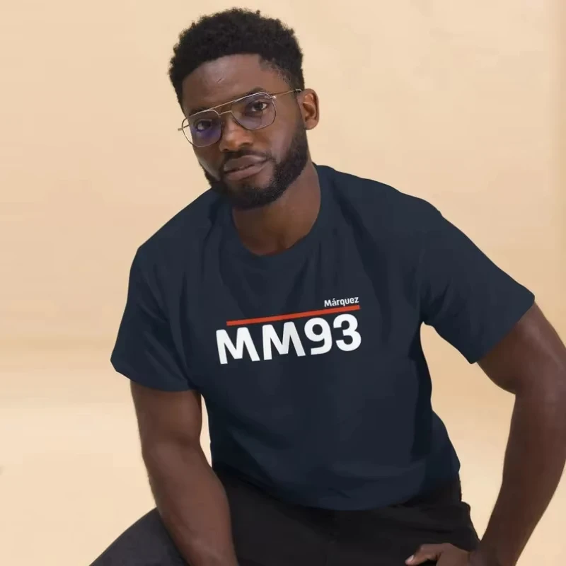 

2025 Мужская и женская футболка Marc, повседневная футболка Marquezs 93, летняя уличная одежда с короткими рукавами и рисунком, крутая дышащая быстросохнущая футболка