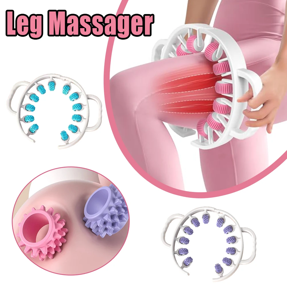 

Leg Muscle Massager Roller Pain Relief Handheld Calf Thigh Massage For Circulation Relax Sore Muscle Fitness Yoga Home Use