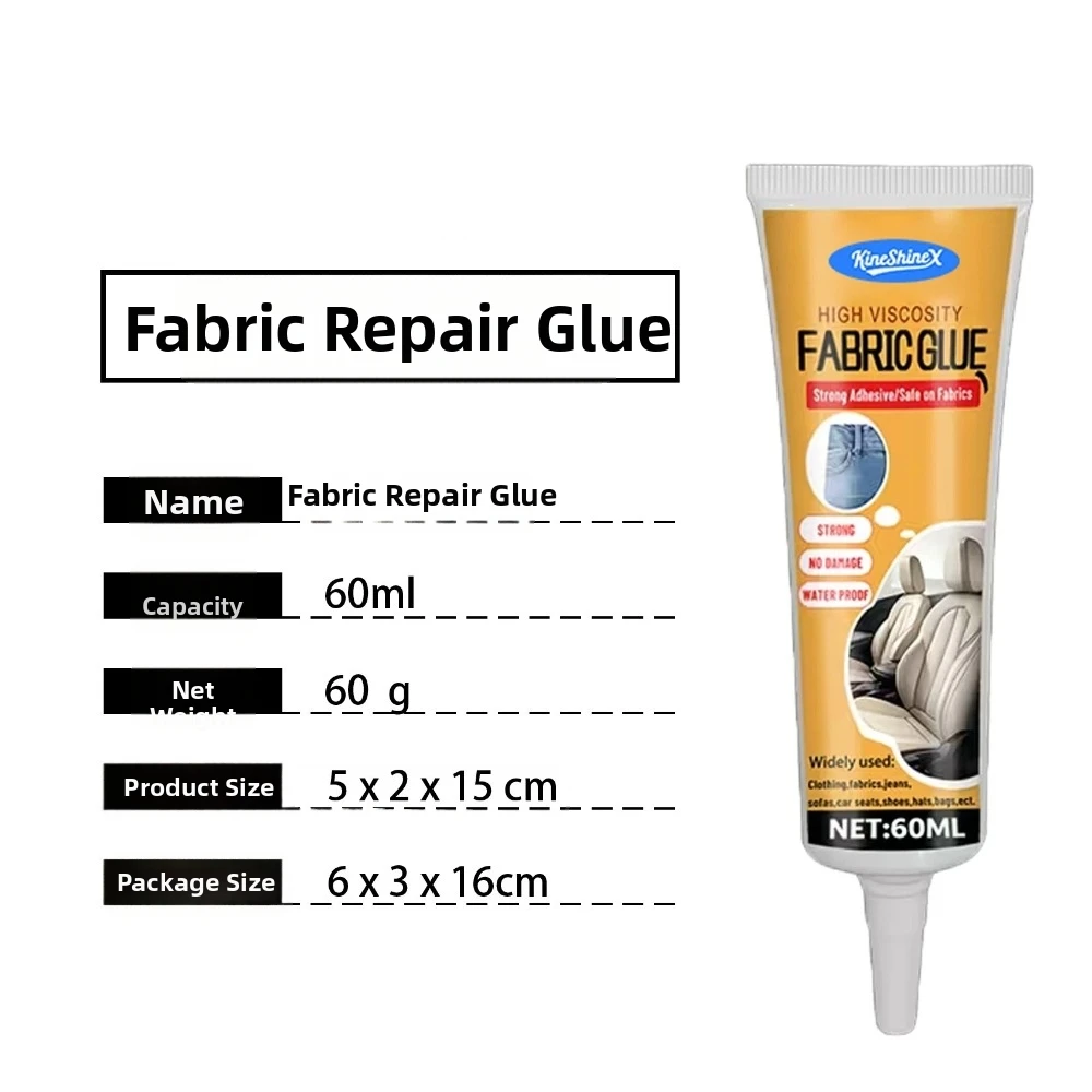 Quick Dry Leather Repair Glue Windproof Sealant Strong Bond Seat Bonding Agent 60Ml Volume Car Interior Adhesive