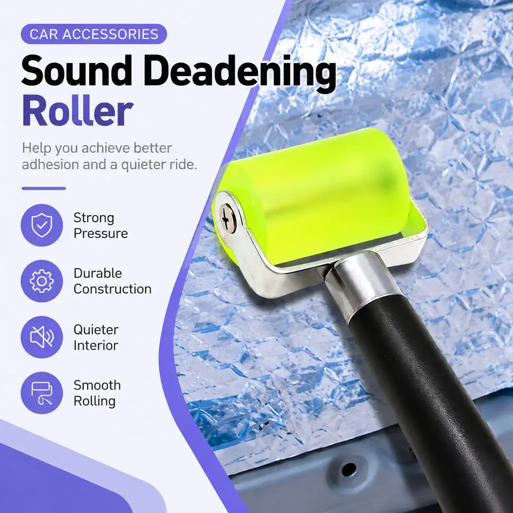 Car Sound Deadening Roller Tool For Automotive Door Trunk And Interior Insulation Mat Installation DIY Workshop