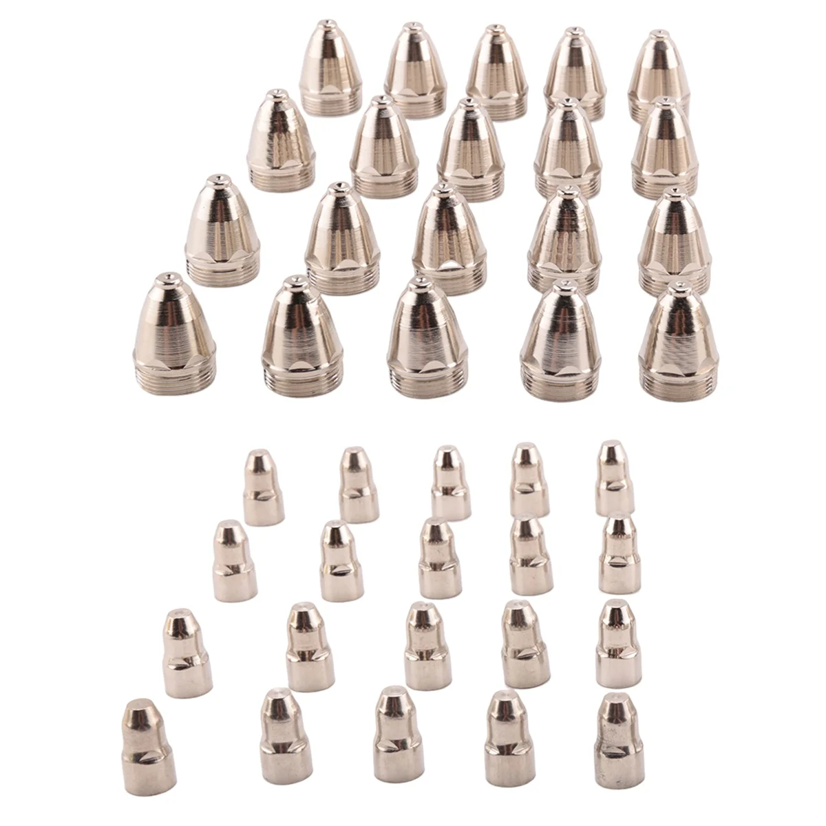 40Pcs P80 Nozzle/Tip Electrode Consumables Plasma Cutting Torch Spare Parts Accessories 1.1mm