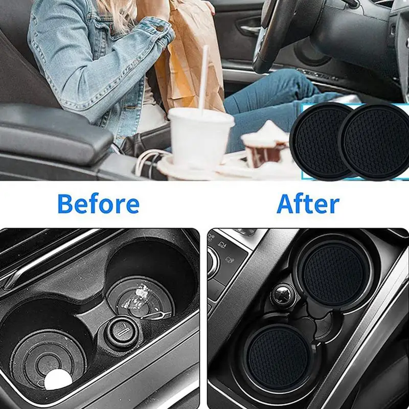 Car Cleaning Gel 2-in-1 Car Putty Gel And Car Coaster Car Putty Auto Detailing Tools For Cleaning Vents Seats Keyboard Computer