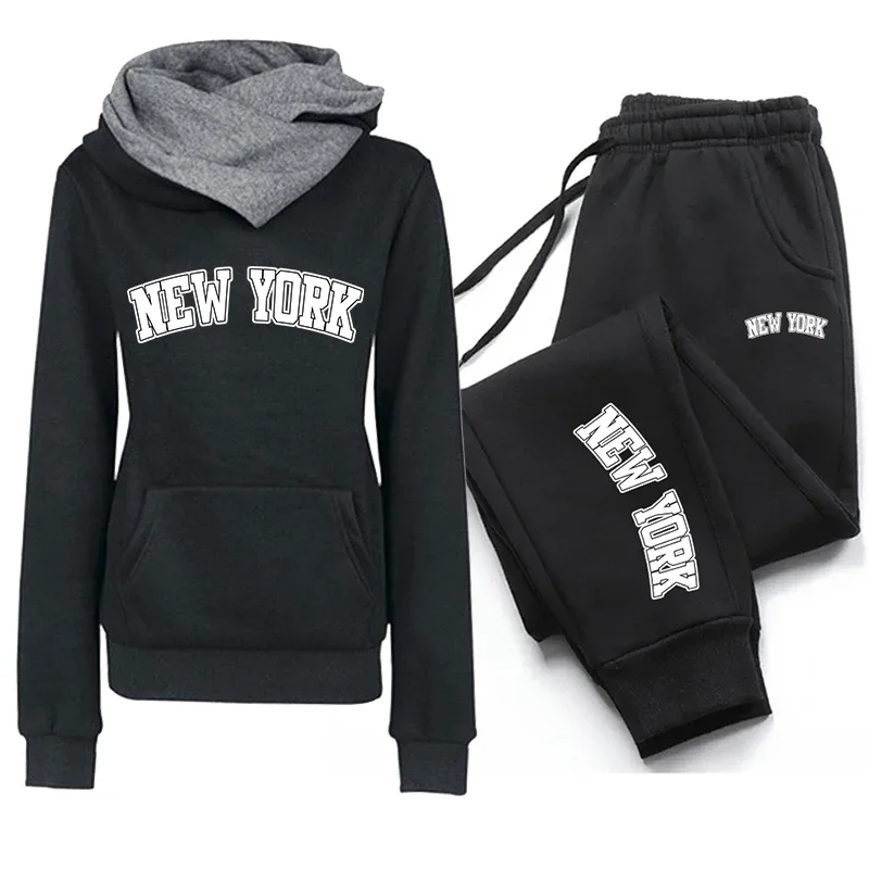 

High-quality Full Sets Fashion Women's Suit Jogging Comfortable Outdoors Gym Hot Sales Hoodies Daily Sports 2024 Casual Printing