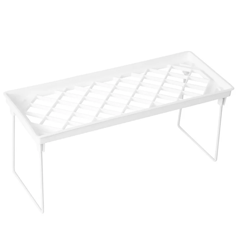 

A69ecloset Storage Rack Foldable Shelf Spice Rack Desktop Storage Rack Plastic Storage Rack