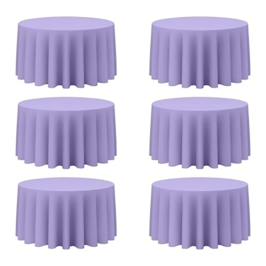 

Набор из 6 лавандовых чехлов на 20 м для 60-дюймовых диванов - 50 GSM, водонепроницаемые, устойчивые к складкам, чехлы для диванов для свадебных мероприятий