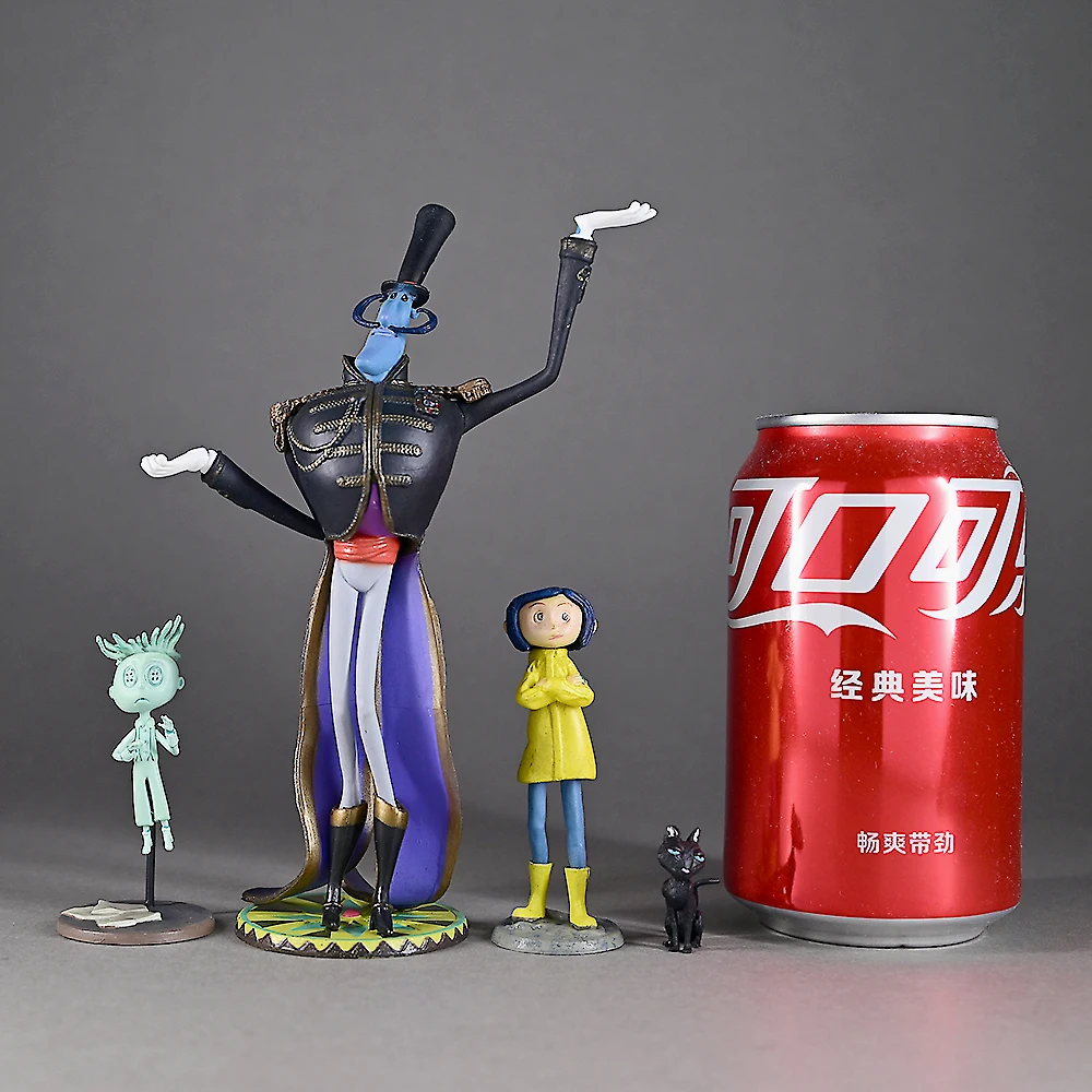 4pcs/set New Movie Coraline Figure Model Dolls Toys 3-15cm view 6