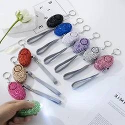 Self Defense Rhinestone Anti-wolf Girl Child Women Security Protect Alert Outdoor Alarm 130db Keychain