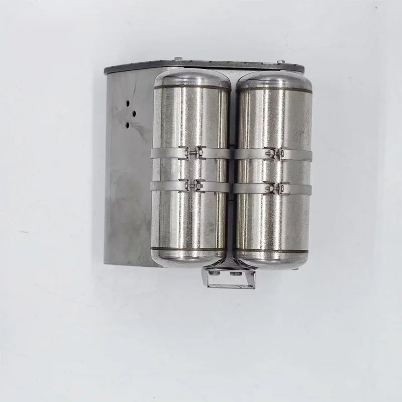 Scaleclub model 1/14 For MAN F2000 Metal Exhaust Box For Tamiya Lesu Oka For Scania Man Rc Truck Trailer Tipper rc accessories