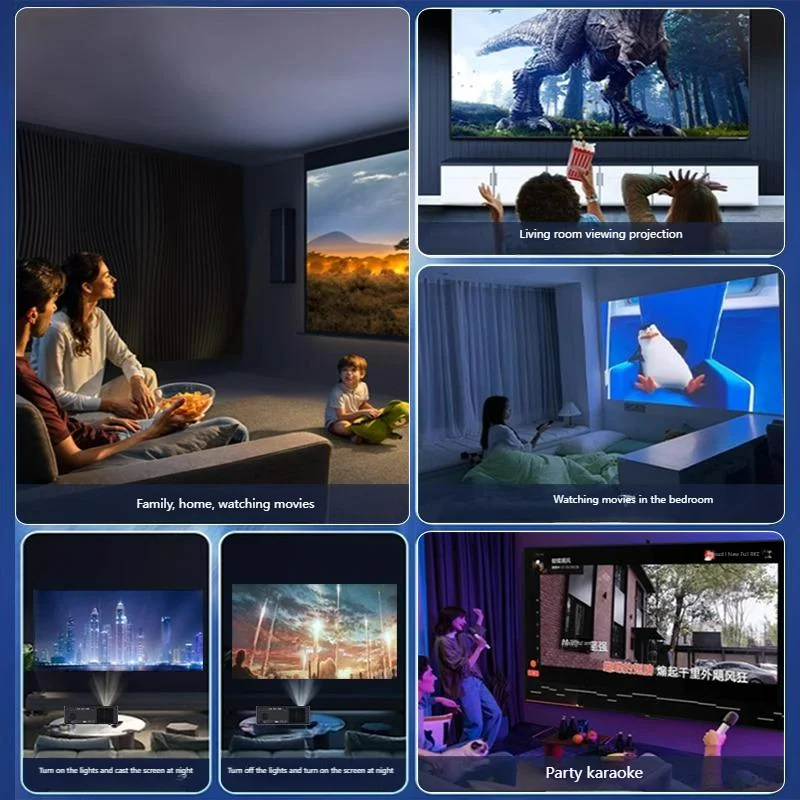 Projector N98S Intelligent Automatic Lifting Bracket Living Room Bedroom Home HD Wireless 5G Projection Screen