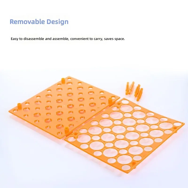 for 10ml 15ml 50ml Large Small Plastic Removable Dual Purpose Centrifuge Tube Rack for 17mm 30mm Multi Functional Test Tube