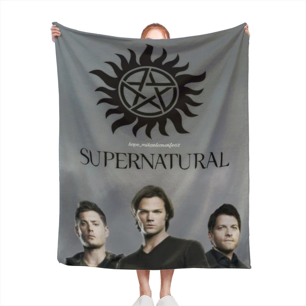 

Supernatural Region Blanket Flange Textile Decor Portable Super Soft Throw Blankets for Home Office Plush Thin Quilt