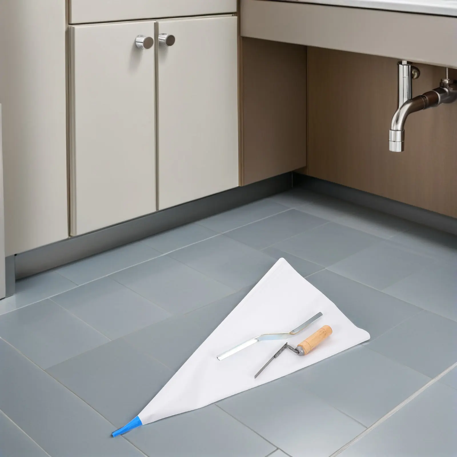 1Set Heavy-Duty Tile Grout Masonry Mortar Bag Reinforced Tear-Resistant Metal Tip Precision Pointing Tuck Mortar Piping