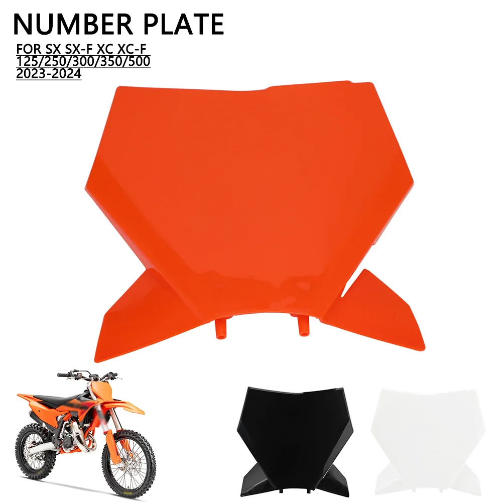 Front Number Plate For KTM SX SX-F XC XC-F 125 250 300 350 500 2023 2024 Motorcycle Plastic Cover Motocross Dirt Pit Bike