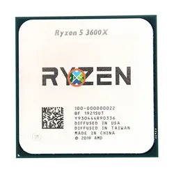 Ryzen 5 3600X R5 3600X 3.8 GHz Six-Core Twelve-Thread CPU Processor 7NM 95W L3=32M 100-000000022 Socket AM4