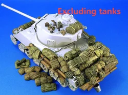 1:35 Scale Die-cast Resin Figure Model Assembly Kit US M4 Sherman Tank Resin Pile Unpainted