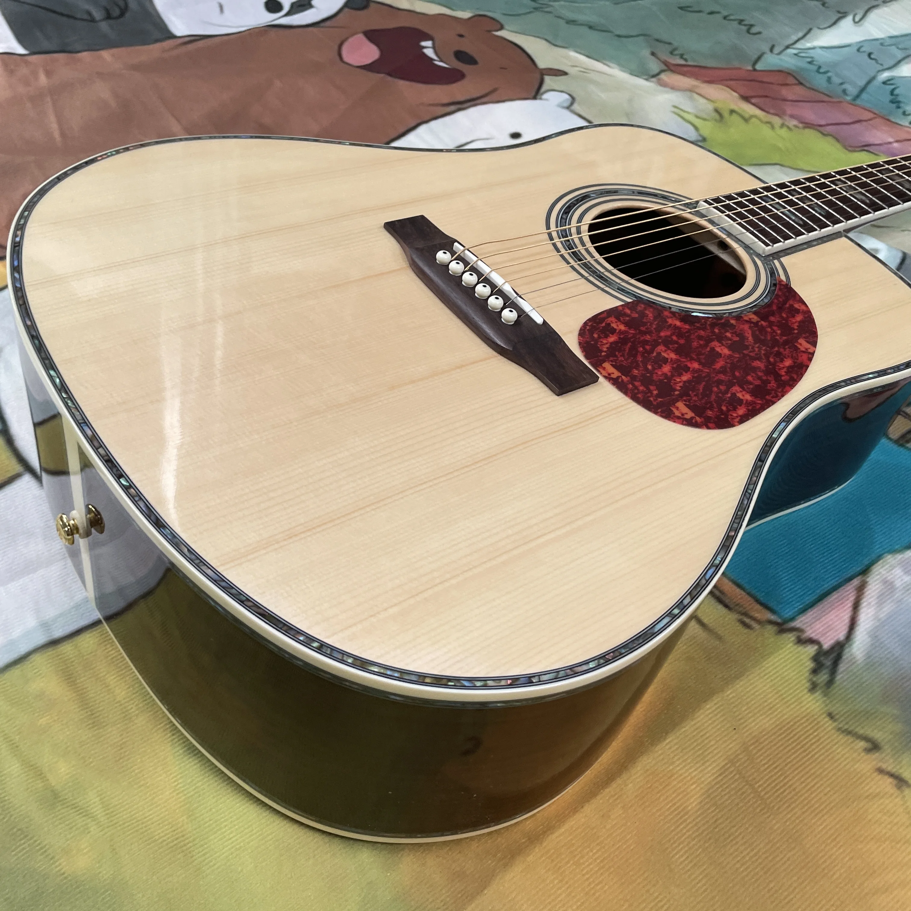 

6-String Acoustic Guitar, Solid Color Acoustic Guitar D45 Guitars