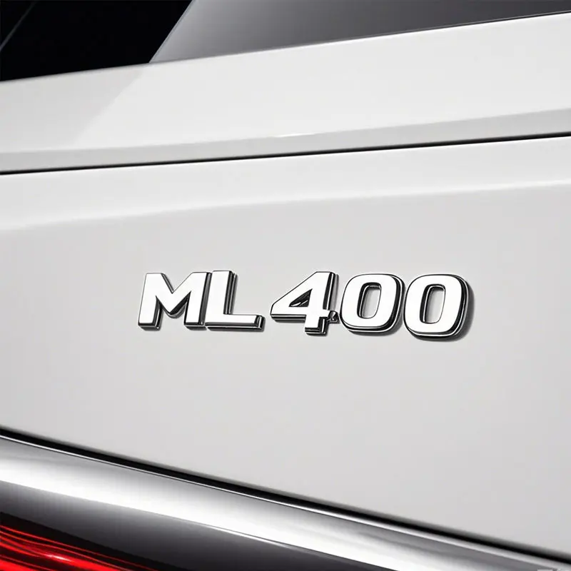 

ML320 ML350 ML400 letter logo car sticker for mercedes benz ML class w253 refit rear boot displacement number decal trunk label
