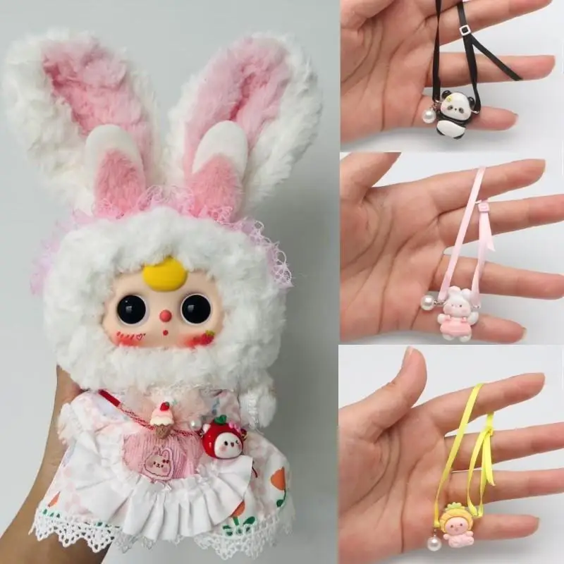 For Baby threeV3/Luky Cat/labubu /10 Cotton Doll Accessories Mini Little Bag DIY Dress Up Toy Dollhouse no doll