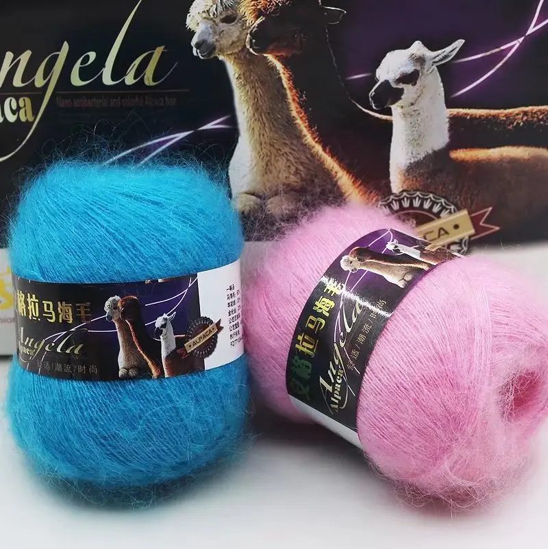 Plush Alpaca Mohair Wool Yarn for Knitting Sweater Scarf, Puffy, Soft, Warm, Chunky Crochet Thread, 6x42grams, 250grams