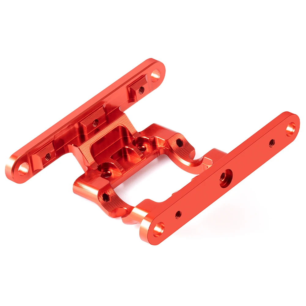 MIBIDAO-placa inferior de caja de cambios de aleación de aluminio, placa de deslizamiento de caja de transmisión para 1/18 RC Crawler FMS LC80, piezas de mejora