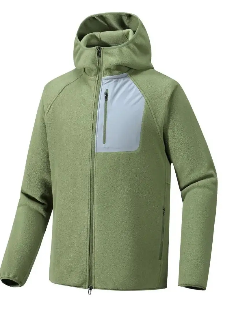 

Двусторонняя мужская куртка с капюшоном на открытом воздухе, легкая, теплая, ветрозащитная, повседневная, с подставкой, на молнии из полиэфирного волокна...