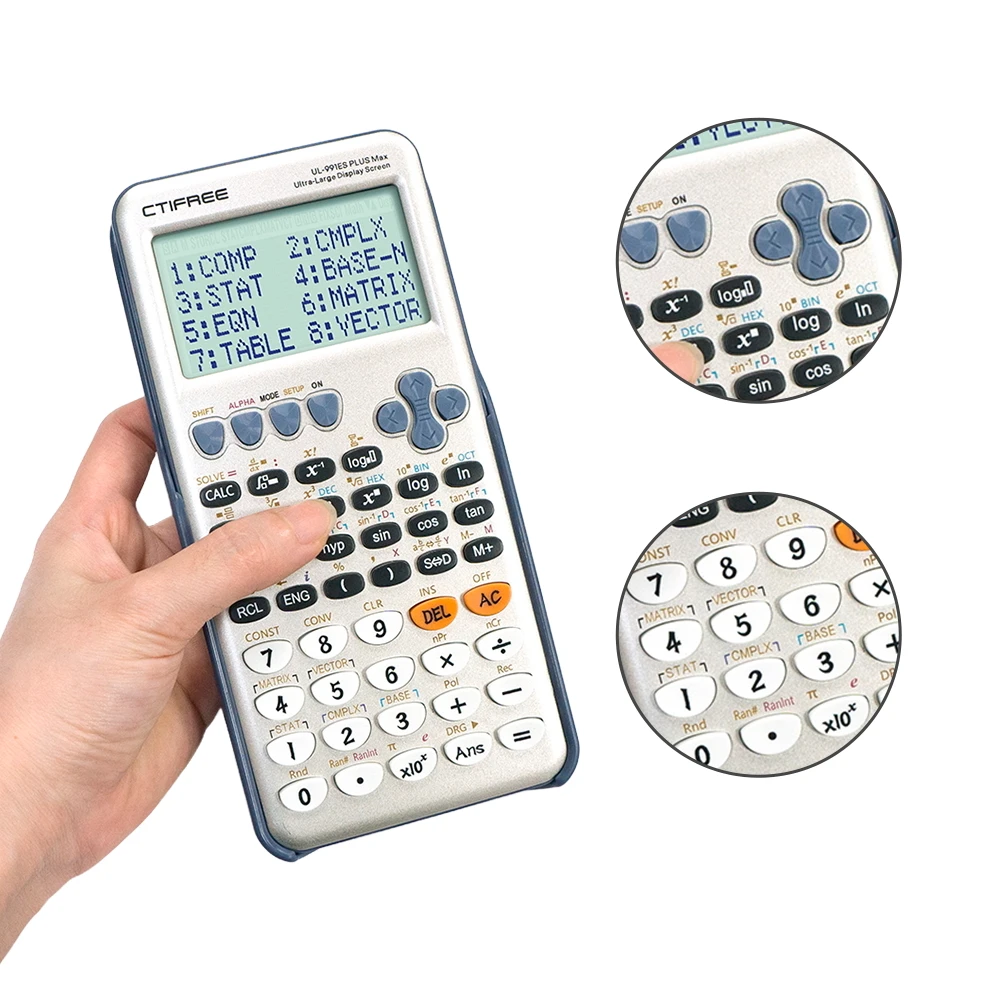 Free water-based pen - large screen scientific function calculator -417 multifunctional, designed specifically for student exams