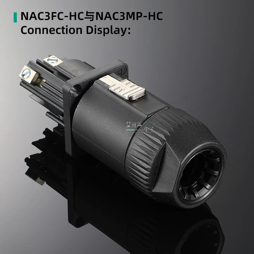 Original Neutrik powerCON 32 A 250V 3 Pole Cable Connector Plug / Socket single-phase wires 2.5 to 6.0 mm² (AWG14-10) O.D 8-20mm