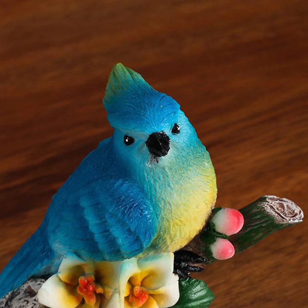 

1Pcs Solar Night Lamp Exquisite Resin Bird Statue Solar Garden Light Automatic Charging Balcony Walkway Decoration Lamp