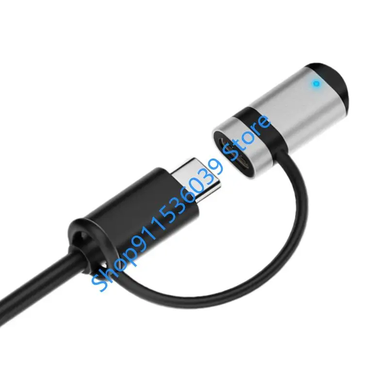 Portable Type C Converter Connector Charging Adapter with Lanyard for SHOKZ OpenSwim Pro S710 Headphone