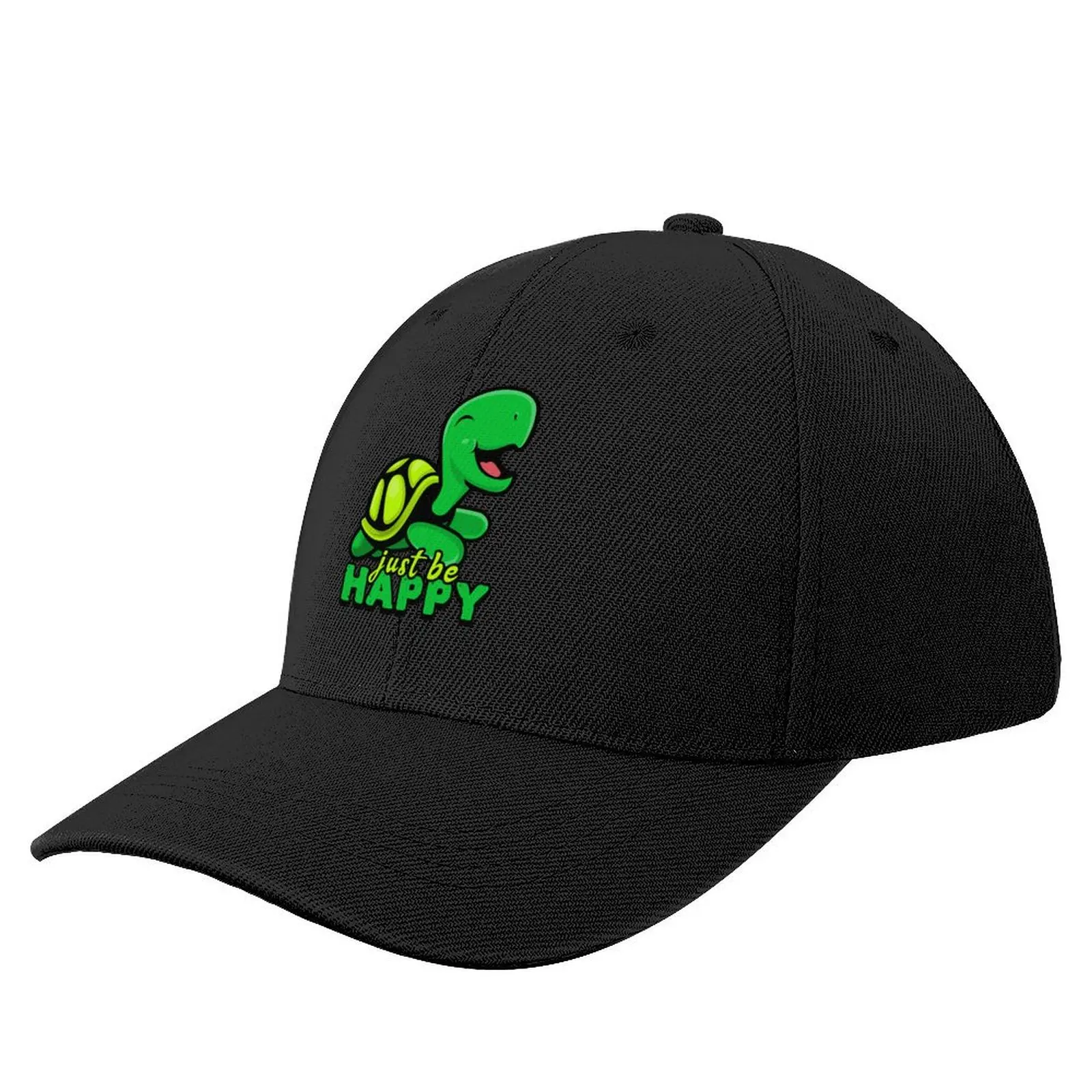 

Just Be Happy Turtle Baseball Cap Anime beach hat Golf Hat Winter hat Golf Wear Men Women's