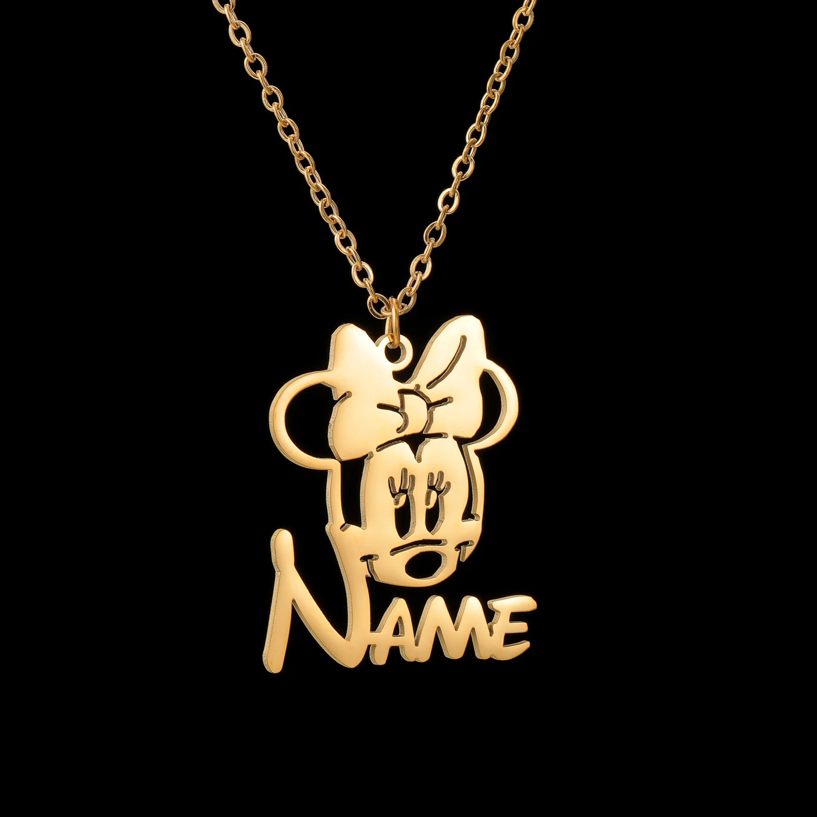 MINISO Disney Necklace Custom  Necklace Disney Fairy Tale Necklace Exclusive Necklace Custom Necklaces For Couples Grifts