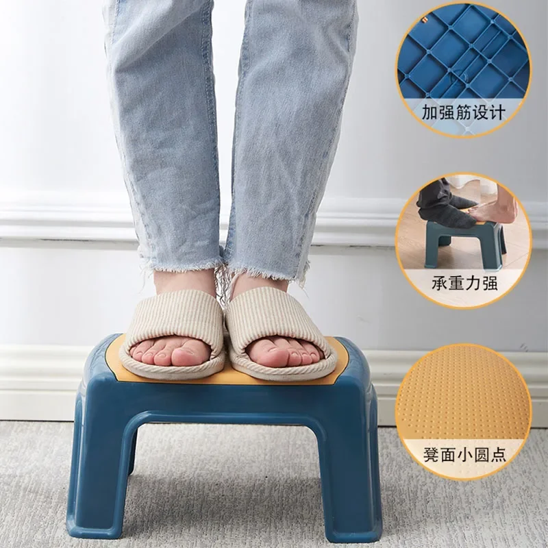 Children Plastic Shower Stool Camping Fishing Footrest Shower Seat Shoe Low Kitchen Garden Meubles Salle De Bain Home Furniture