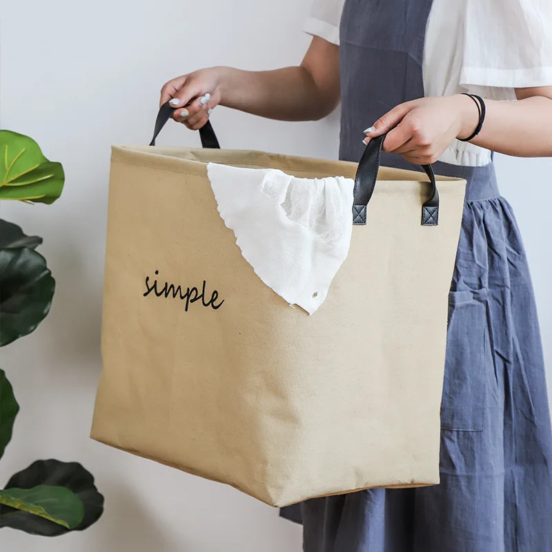 

Корзина для хранения утолщенной хлопчатобумажной и льняной ткани, складной ящик для хранения одежды и игрушек большой емкости для домашнего использования