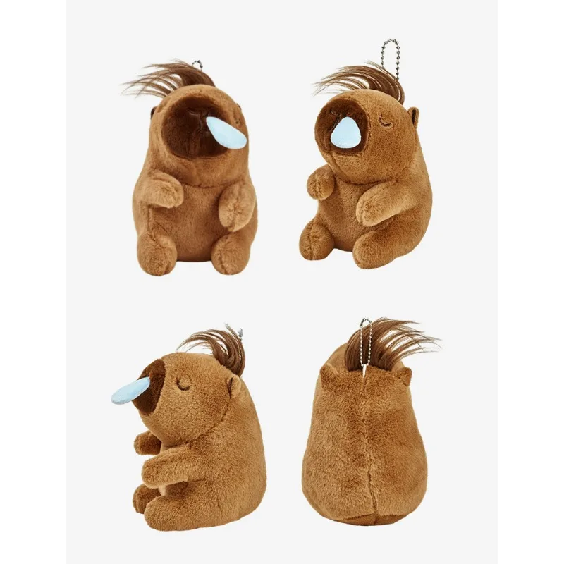 

Capybara Aquarium Dolphin Pendant Handmade Children's Gift Pull-out Decompression Plush Keychain Gift Model Collect Toys Figure