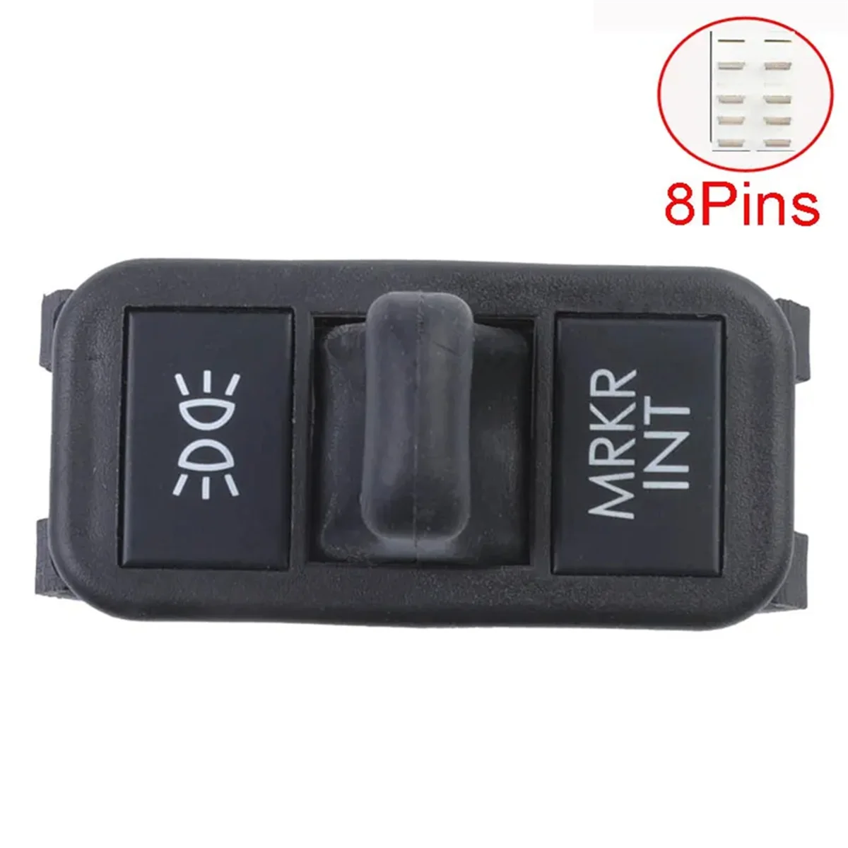 

#104T Car Headlight Switch for Freightliner Century Columbia A06-30769-000 A0630769000 577.46507 57746507 (Black)