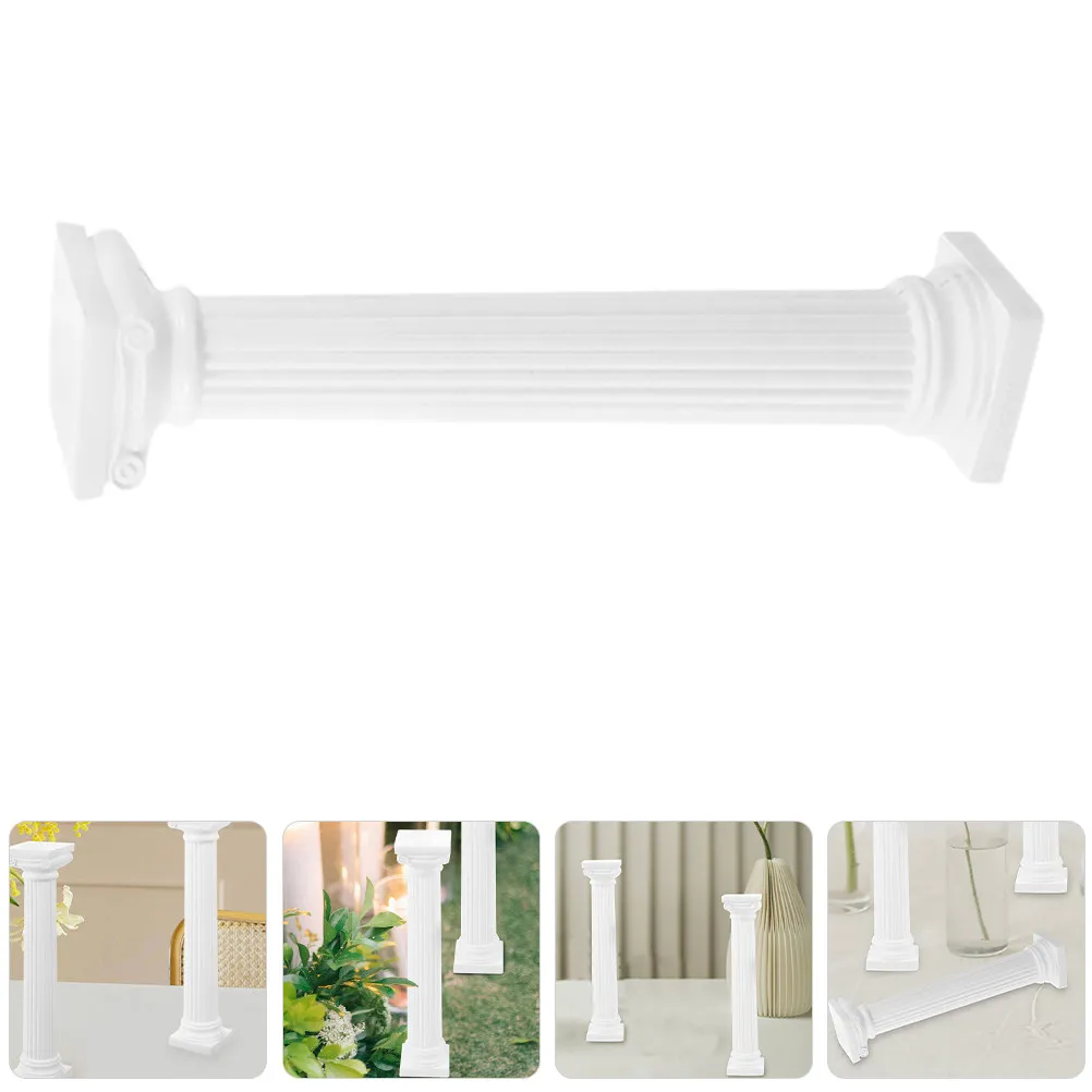 12Pcs Mini Roman Column Decor White Greek Pillars Wedding Table Centerpiece Holder Flower Pot Base Artistic Sculptures