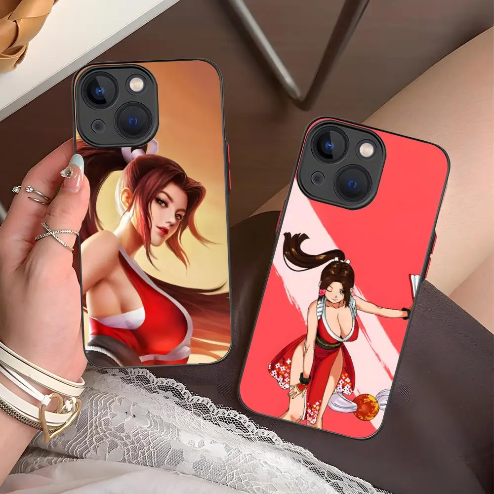 

Чехол для телефона Street Fighter Mai Shiranui для iPhone 16, 15, 14, 13, 12, 11 X XR XS 8 7 Pro Max Plus Mini, цветной силиконовый защитный чехол