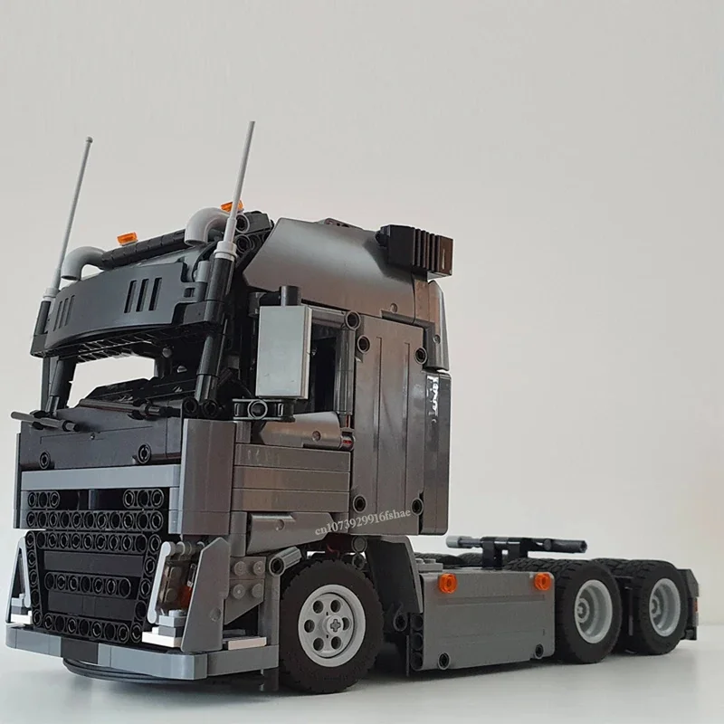 Cars Model Building Blocks  Volvo FH Engineering Container Tractor Unit Dump Truck TowerHead Model  Car Block Puzzle Kids Gift