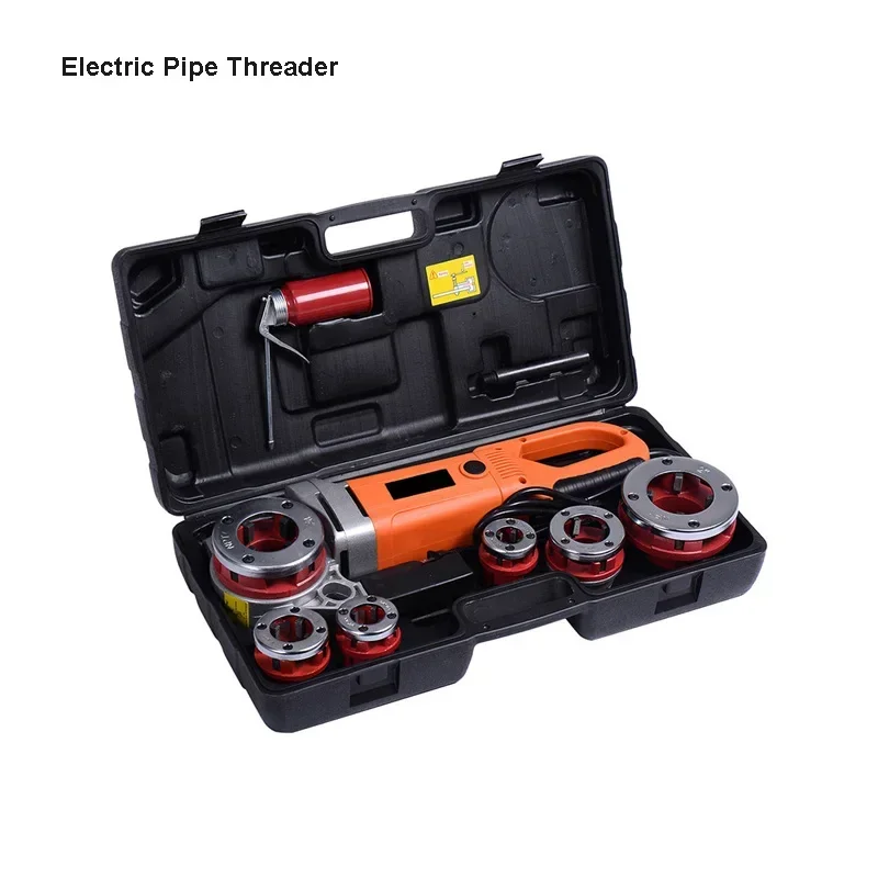 2000W/2300W Handheld Electric Pipe Threader Threading Machine Galvanized Pipe Threading Machine With Cutting Knife/Dies
