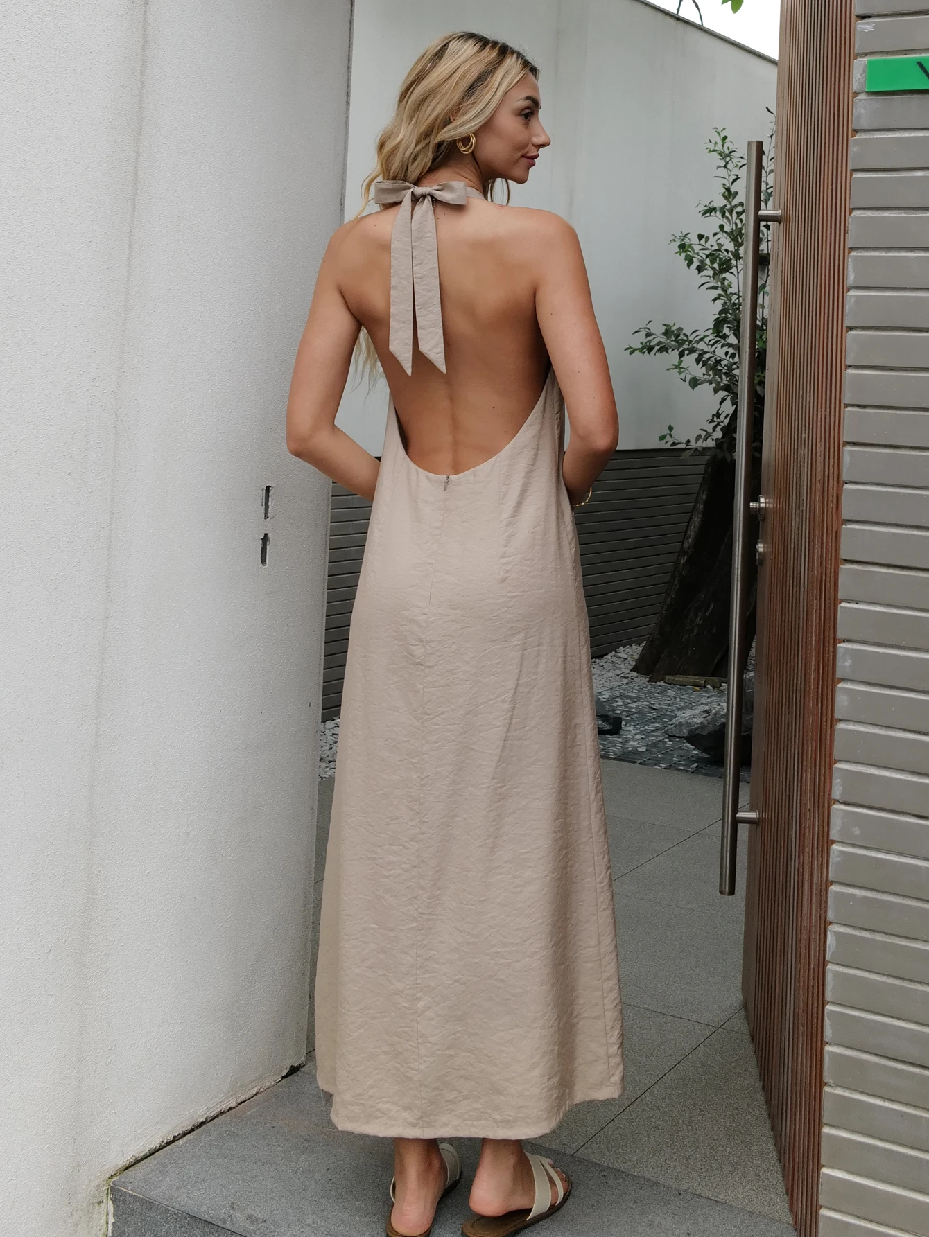 2024 Summer Women Backless Elegant Dress