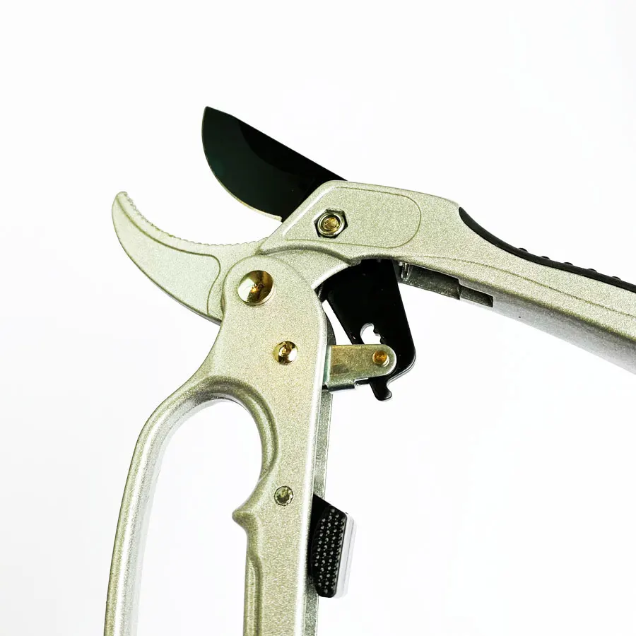 Professional Ratchet Pruning Shears & Grafting Tools with Anti-Slip PTFE Coated Handle Forged Steel Construction
