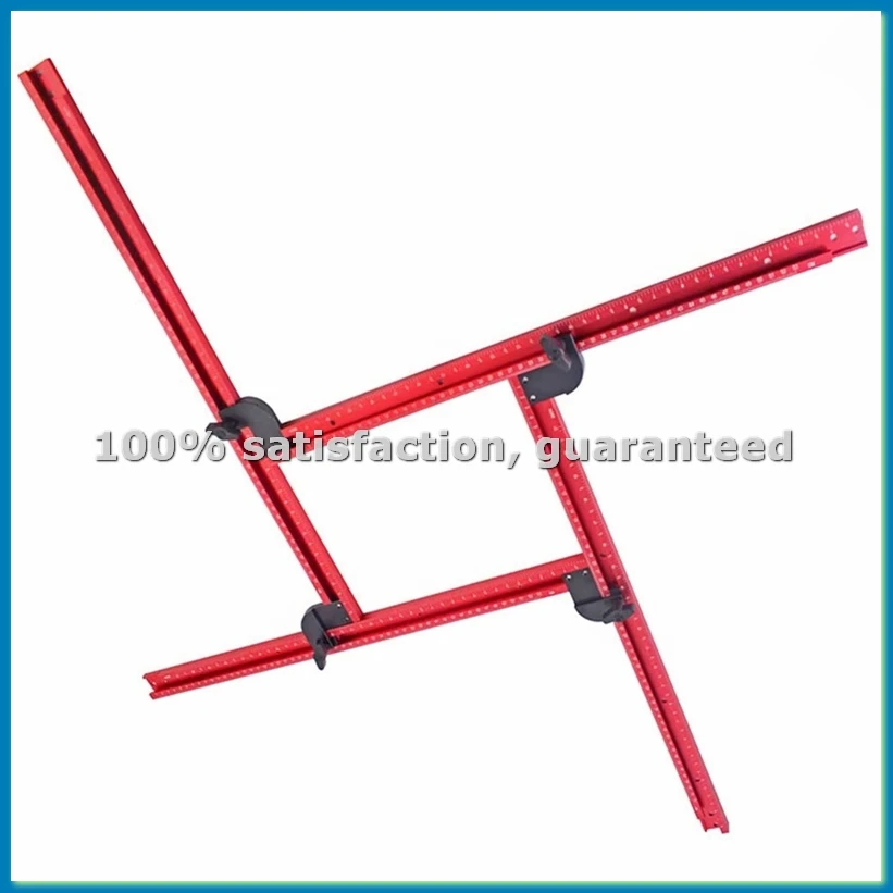 Router Jig Frame for Woodworking,Adjustable Square Router Template Guide,Groove Router Jig 53cm/21inch,Squares-A51M