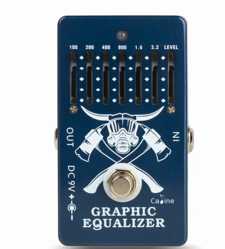 6 segments 10 segments EQ equalizer single block adjustment, electric acoustic guitar bass universal gain control 2 outputs