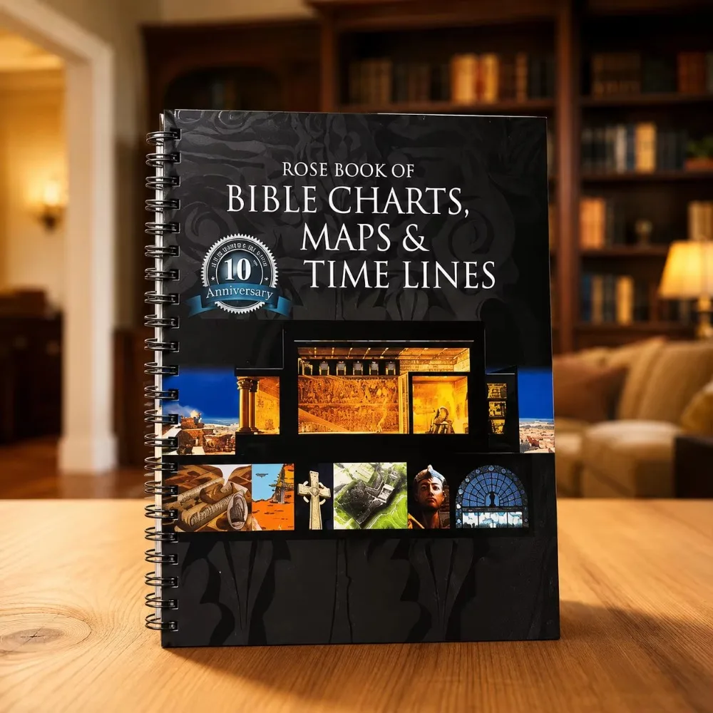 BIBLE CHARTS Spiral Notebook Time Management Travel Scenery Planner Durable Coil Binding 180 Degree Lay Flat Design