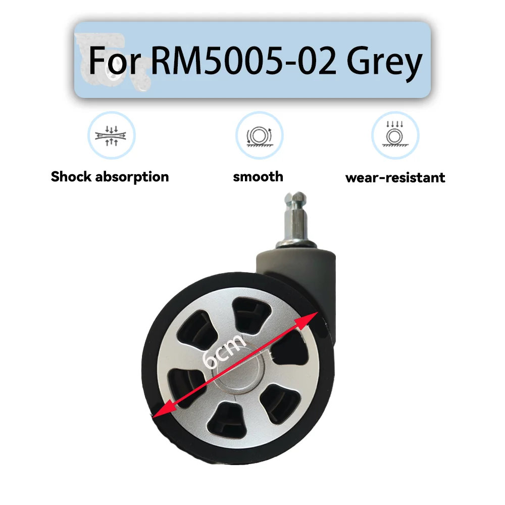 ล้ออเนกประสงค์สำหรับ RM5005-02ล้อหมุนได้เรียบลื่นแบบเงียบอุปกรณ์เสริมล้อรถ