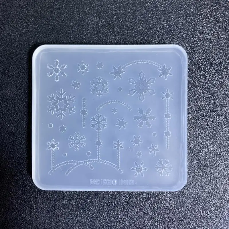 Versatile Silicone Mold Silicone DIY Craft Molds Snowflake Shaped Art Decoration Moulds Great for DIY Making Crafts