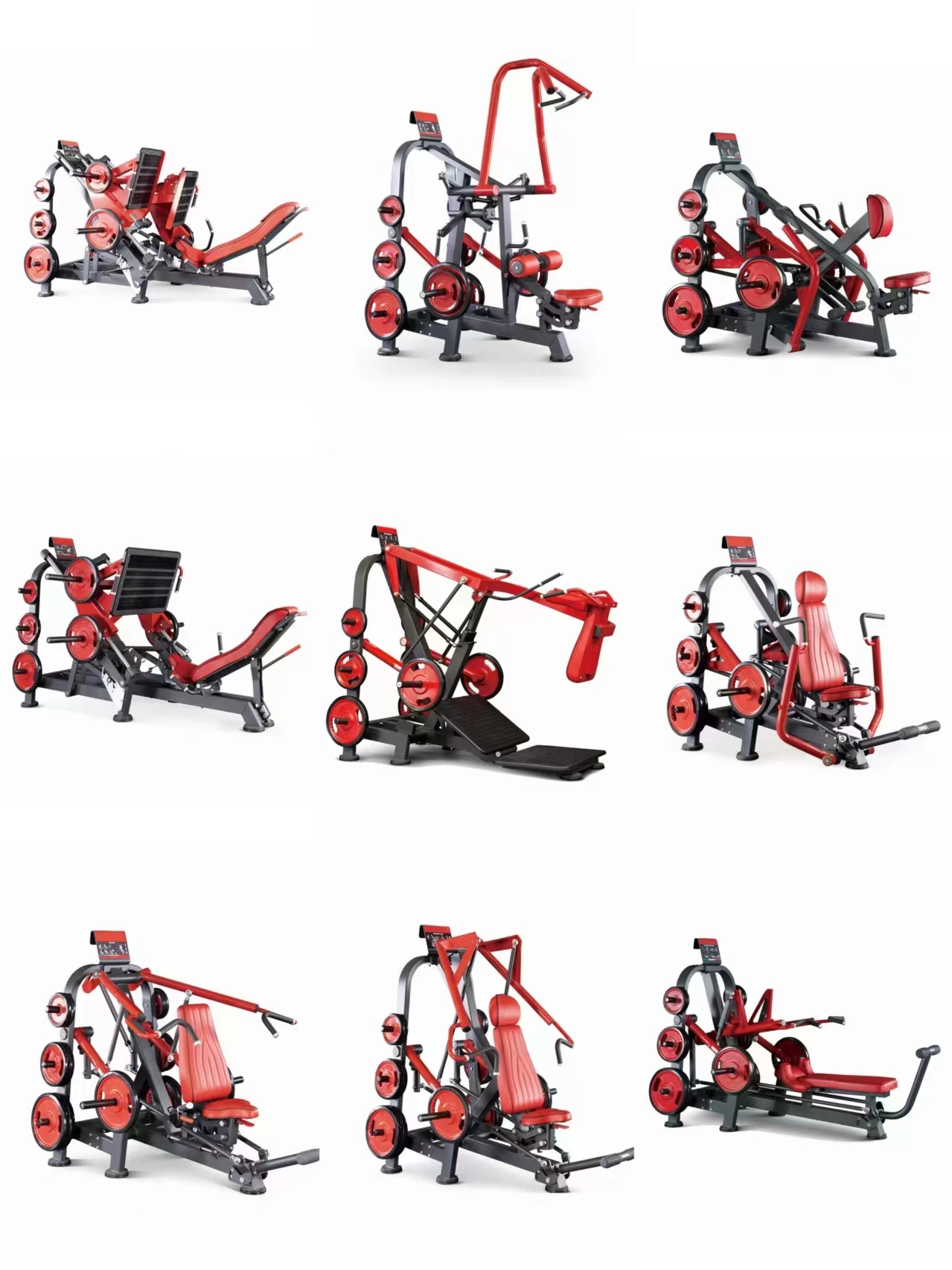 Gym strength equipment Chest pushing and high back training  and lying posture device commercial multi-functional leg flexion